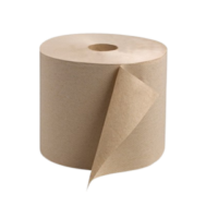 WALLS HAND ROLL TISSUE PREMIM BROWN 1 PLY 200M 6 ROLLS PER BOX